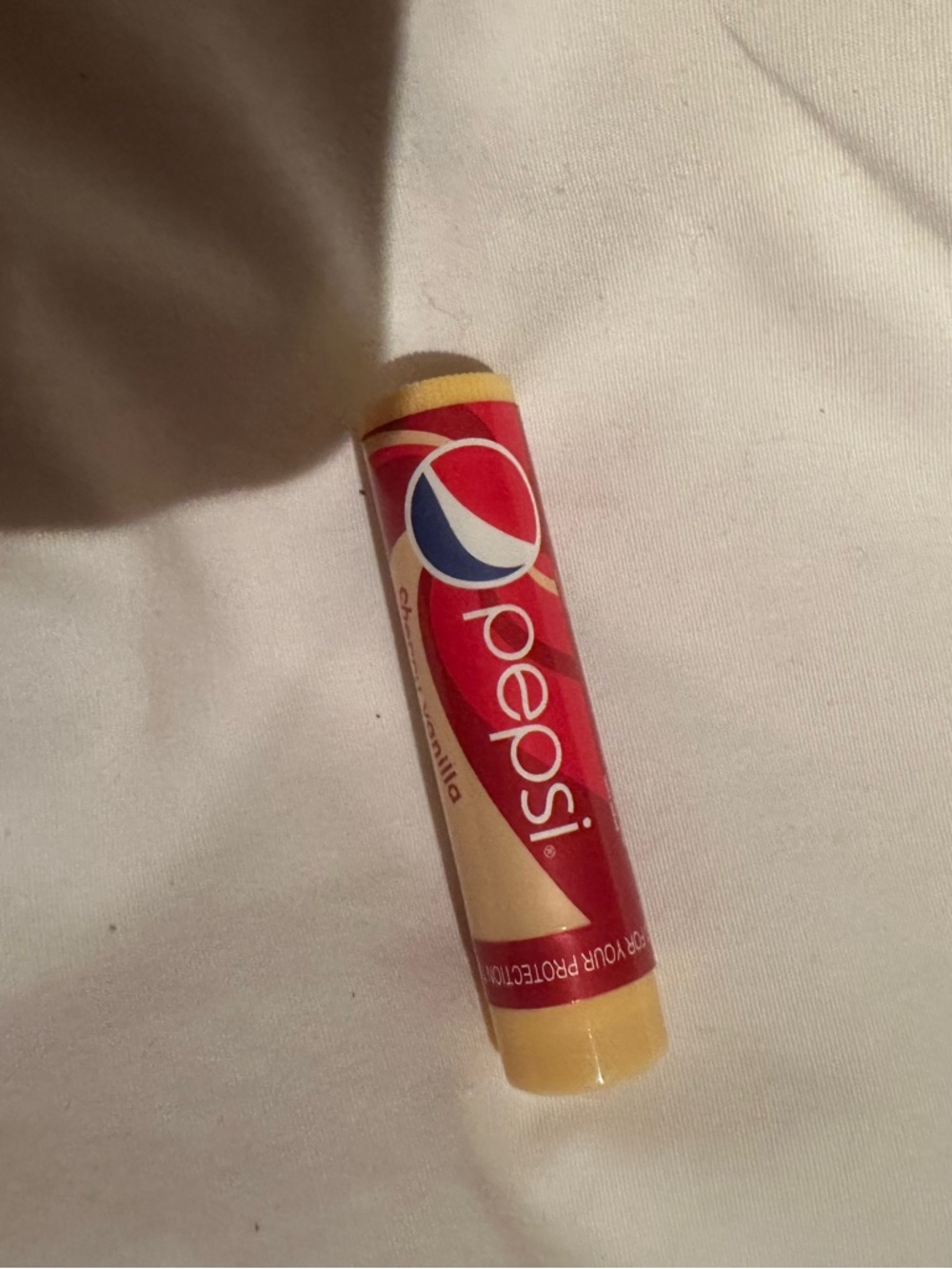 Pepsi Red & Yellow Vanilla Lip Balm sealed